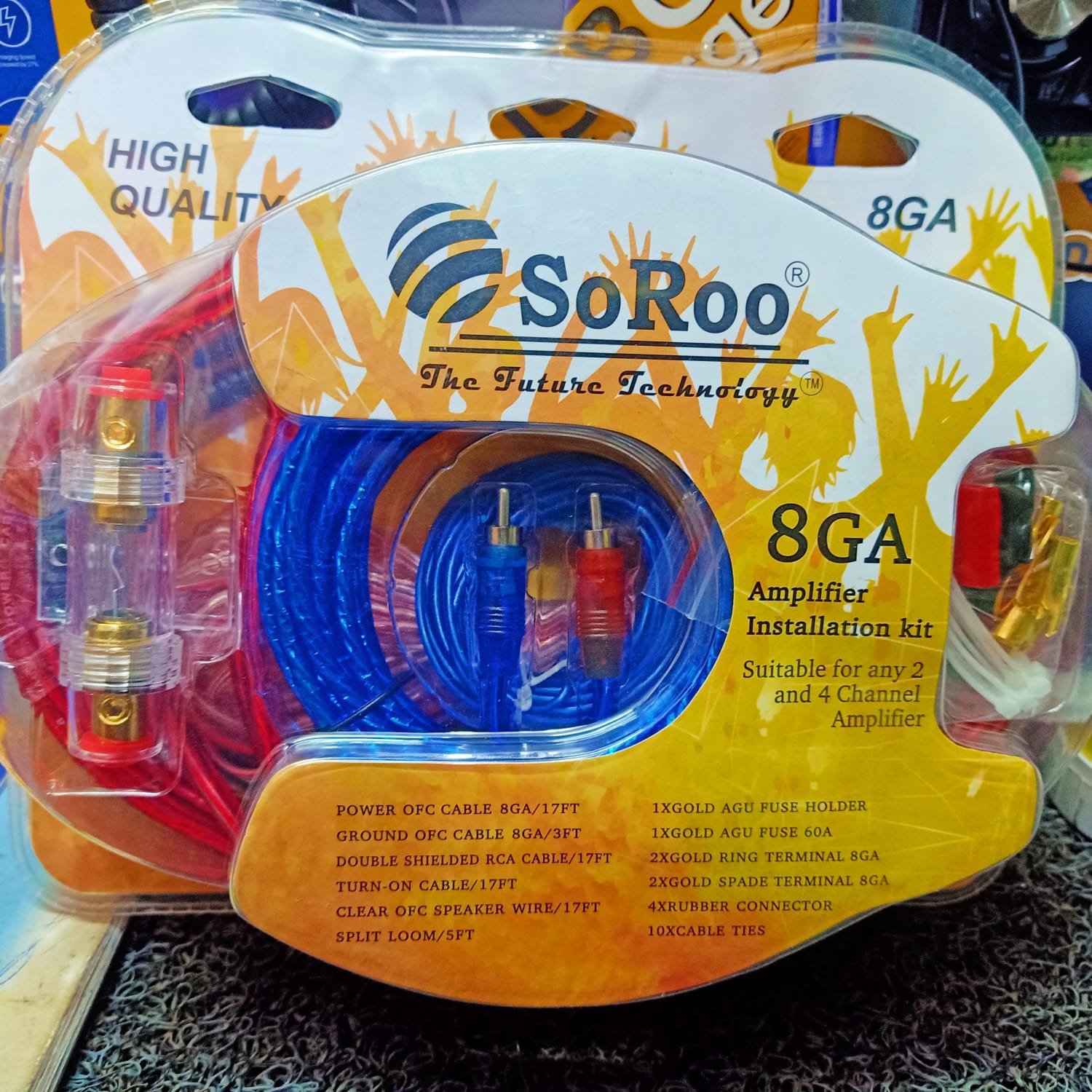 Soroo  Car Amp Wire Kit 8 GA