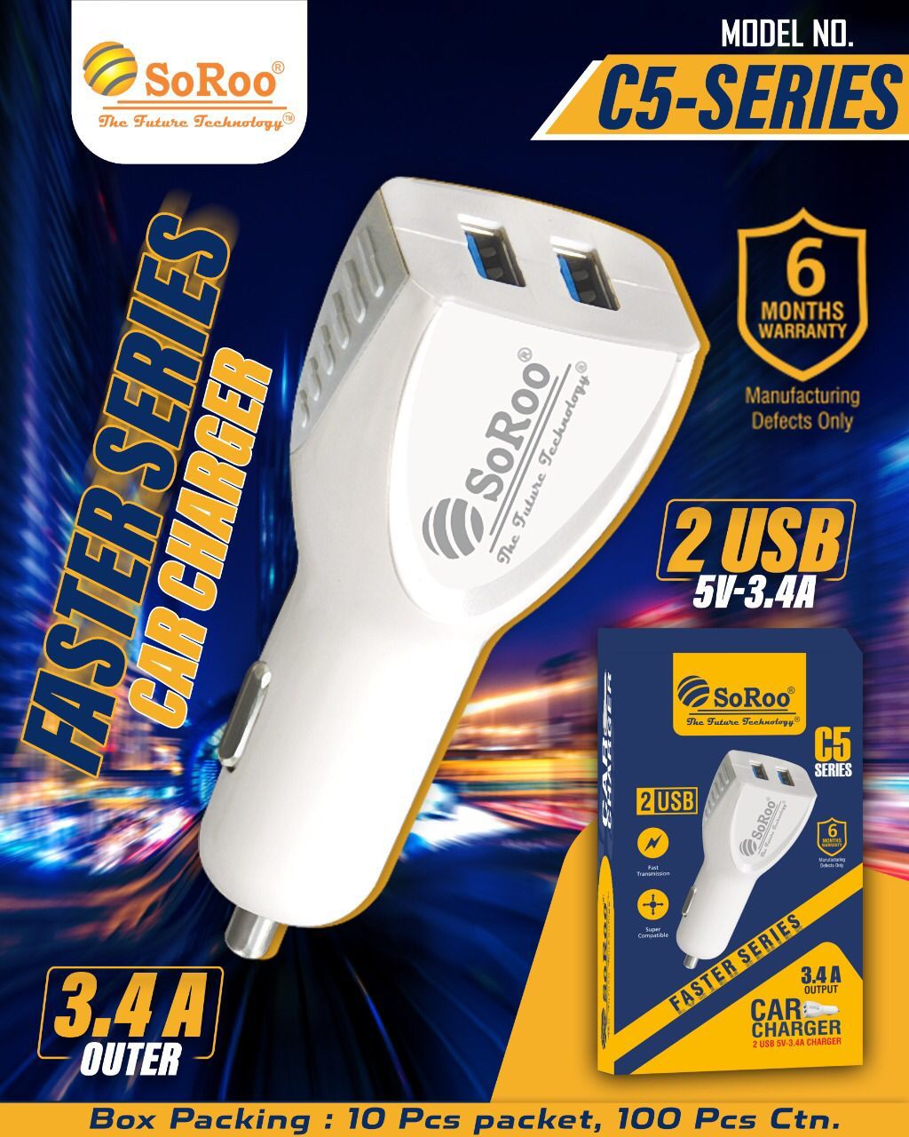 Soroo Car Mobile Charger C-5