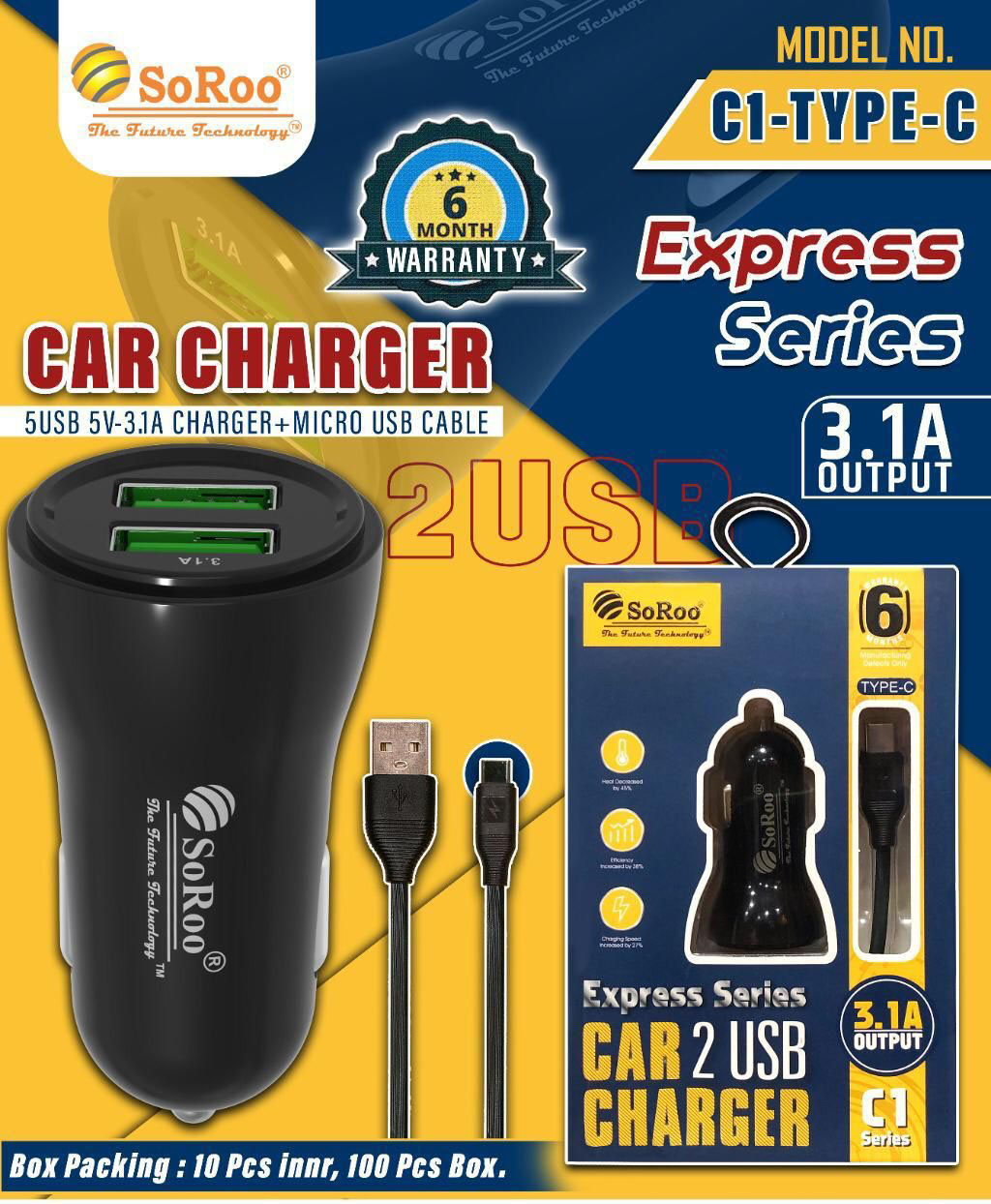 Car Mobile Charger C-Type C
