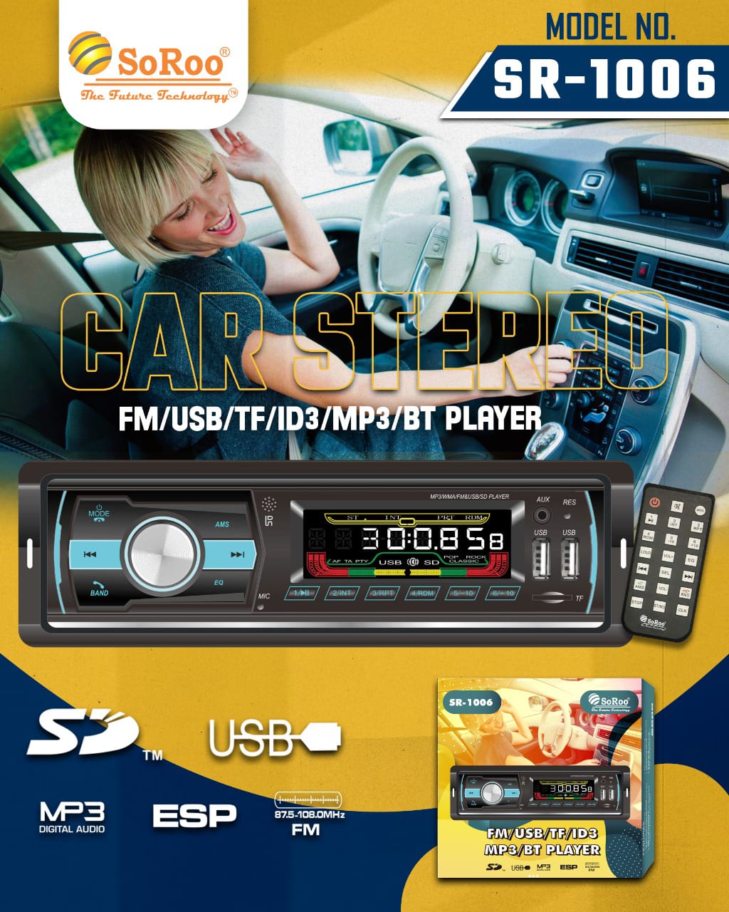 Soroo Car MP3 Player SR-1006