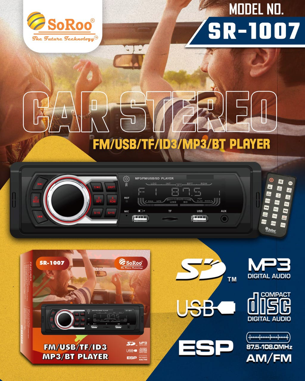Soroo Car MP3 Player SR-1007