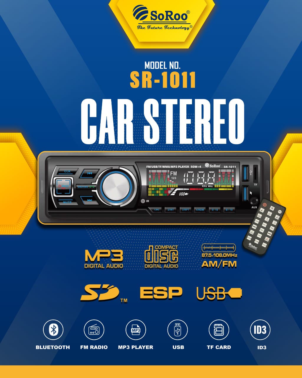 Soroo Car MP3 Player SR-1011