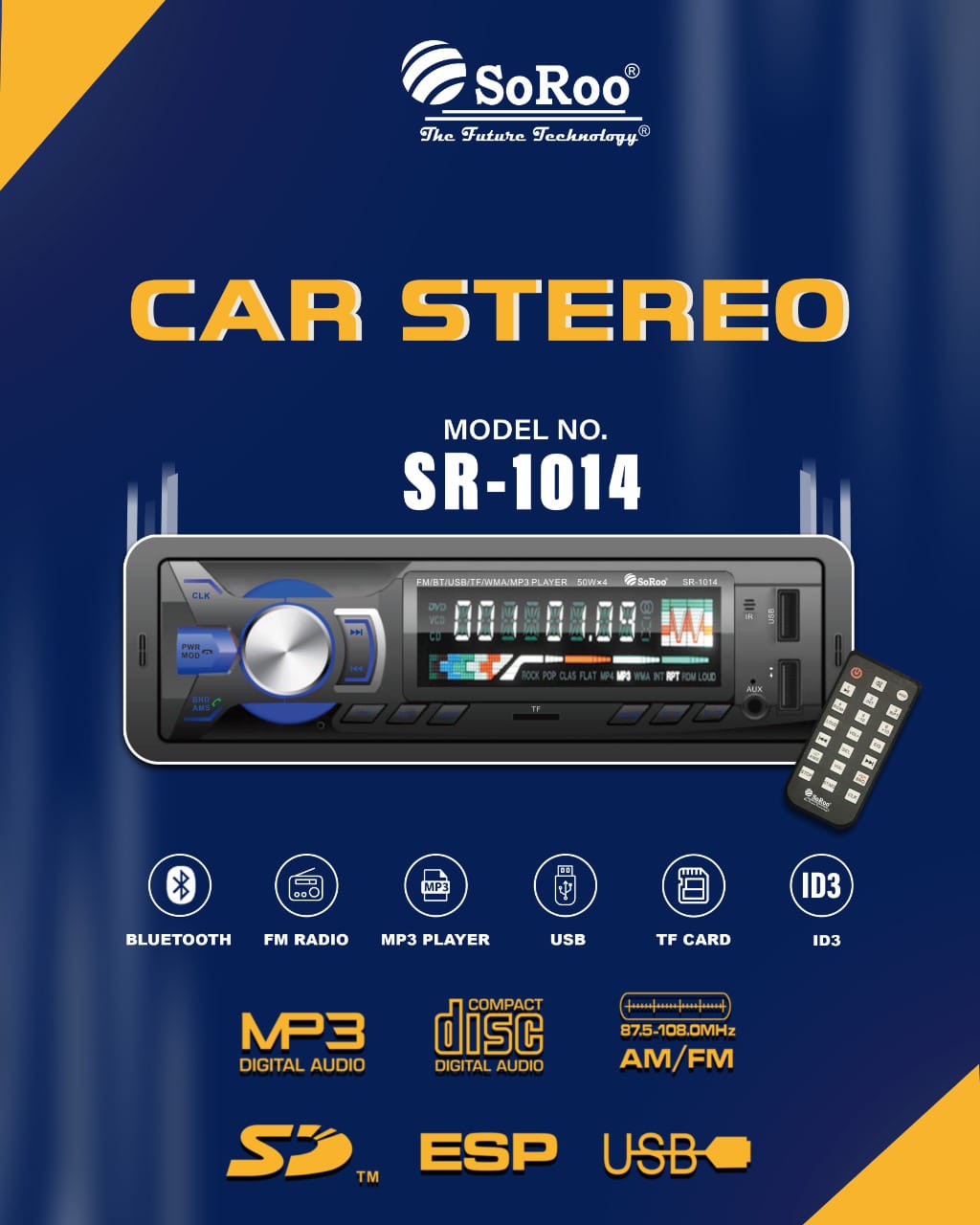 Soroo Car MP3 Player SR-1014