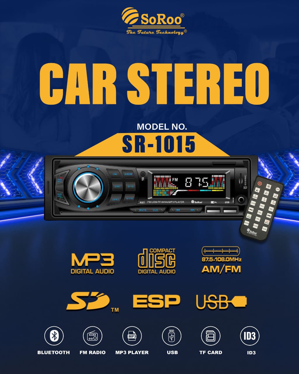 Soroo Car MP3 Player SR-1015