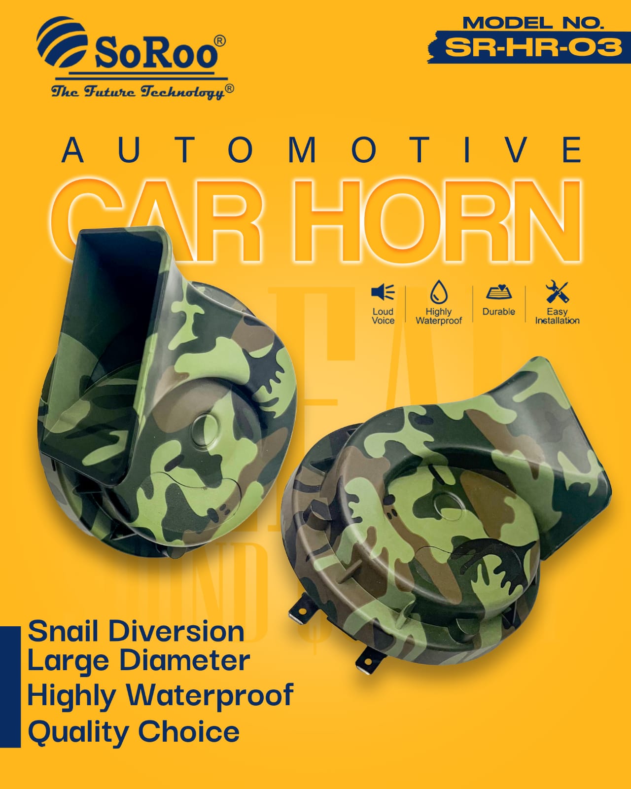 Soroo Automotive Horn Military