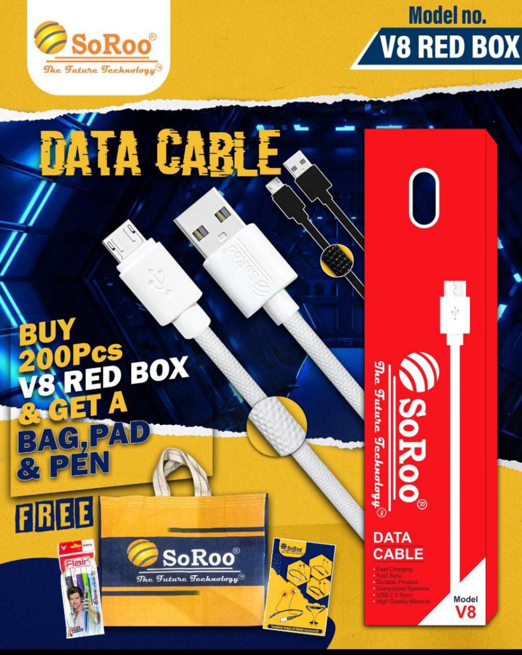 Soroo Mobile Data Cable 1000 mm